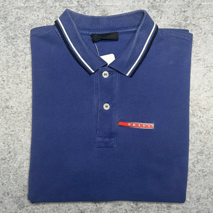 Prada Sport Linea Rossa Polo Shirt blue (S)