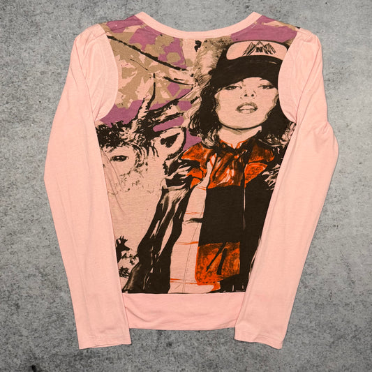 Custo Barcelona Women's Y2K Longsleeve Top All over Print (S)