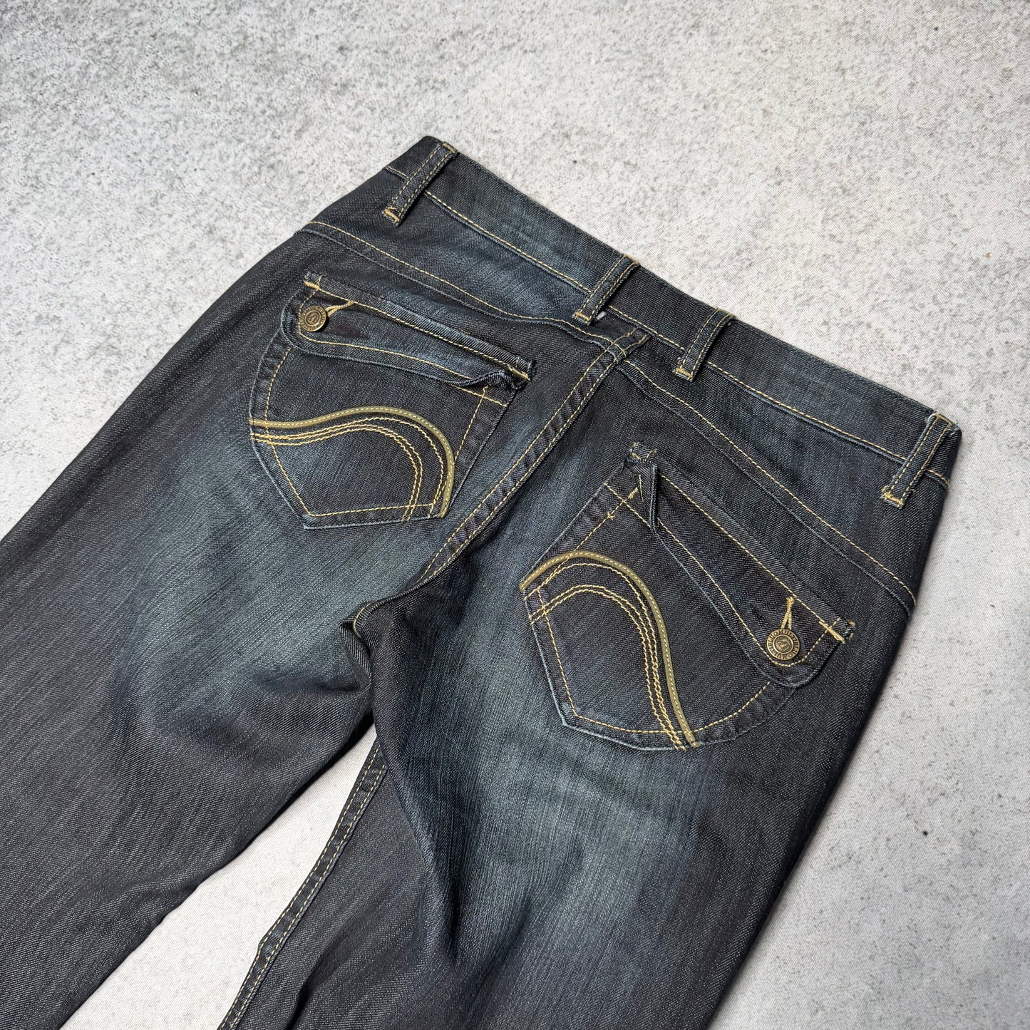 Multiblu Y2K Low Waist Bootcut Denim (wmns 36)