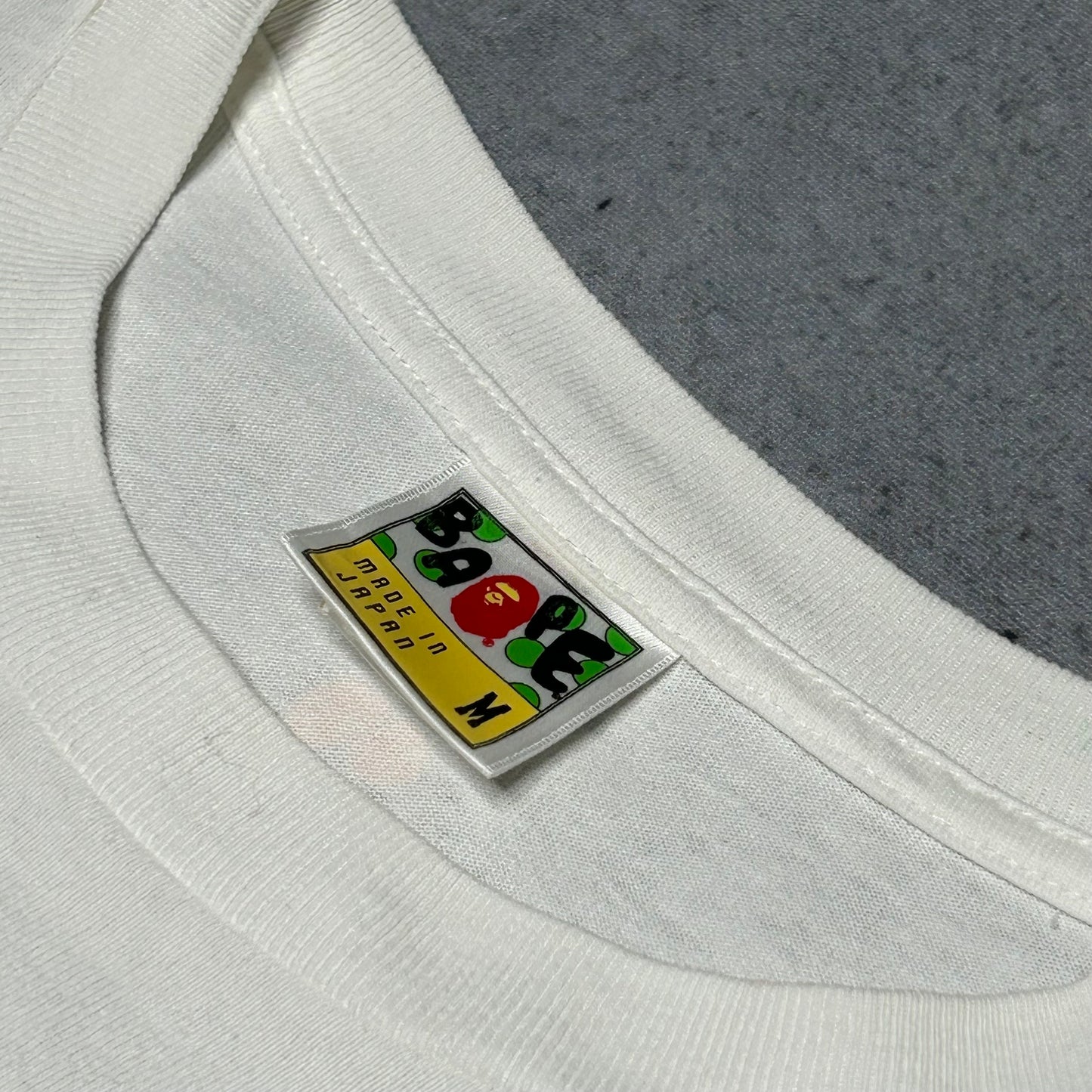 BAPE 2000s "Baby Milo Friends A to Z" Graphic Tee White (M)