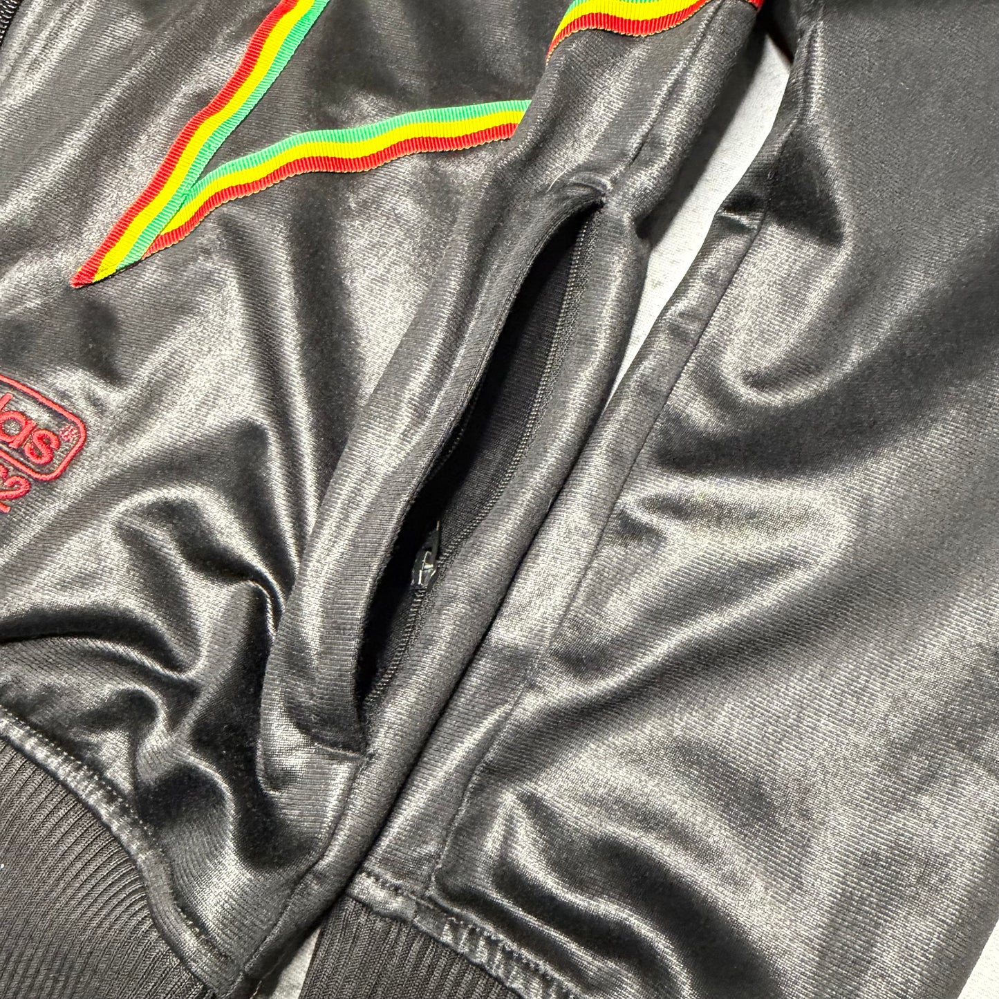 Adidas Vintage Chile62 Track Jacket Reggae Jamaica black (S)