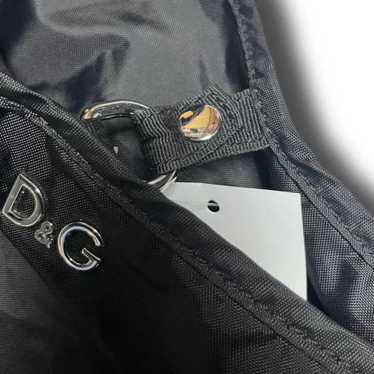 D&G Dolce Gabbana Vintage Shopper Handbag black