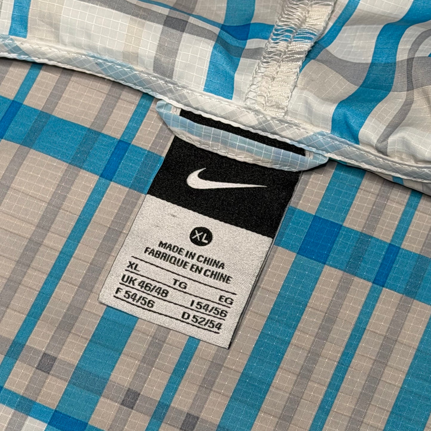 Nike 2010 Plaid Hooded Track Jacket (XL)