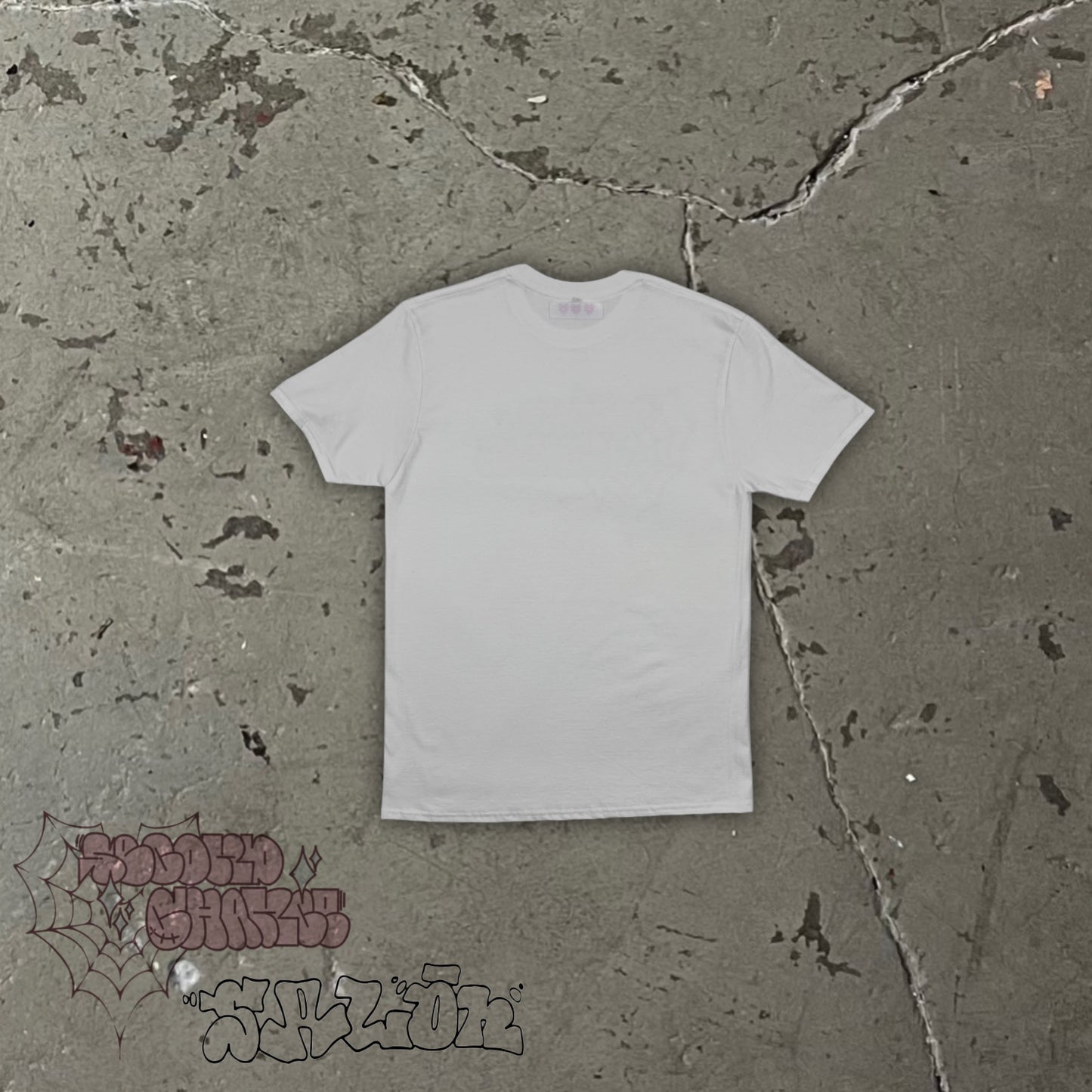 Second Chance x salón Collab Logo Print T-Shirt white