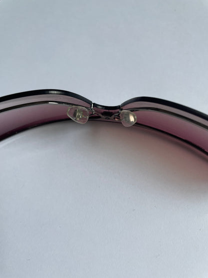 Gucci Vintage Frameless Sunglasses rosé Y2K