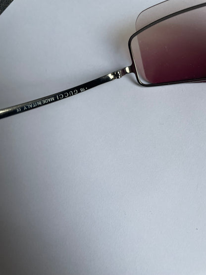 Gucci Vintage Frameless Sunglasses rosé Y2K