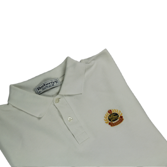 Burberrys Poloshirt Big Logo Vintage 1990