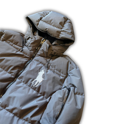 Polo Ralph Lauren Big Pony Puffer Jacket Grey (XL)