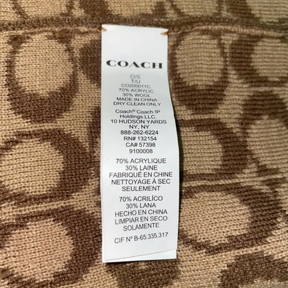 Coach Deadstock Monogram Beanie with Tag