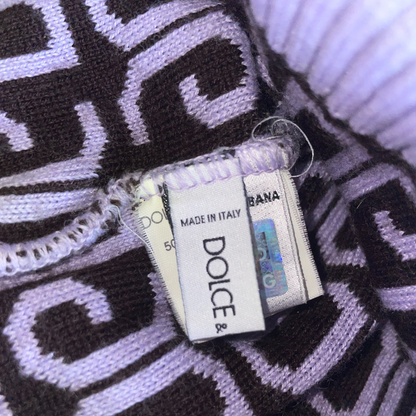 Dolce Gabbana 00s Monogram Scarf lavendel