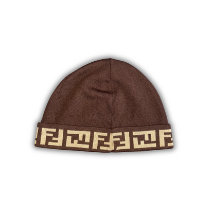 Fendi 00s Monogram Beanie brown