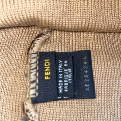 Fendi 00s Monogram Beanie brown
