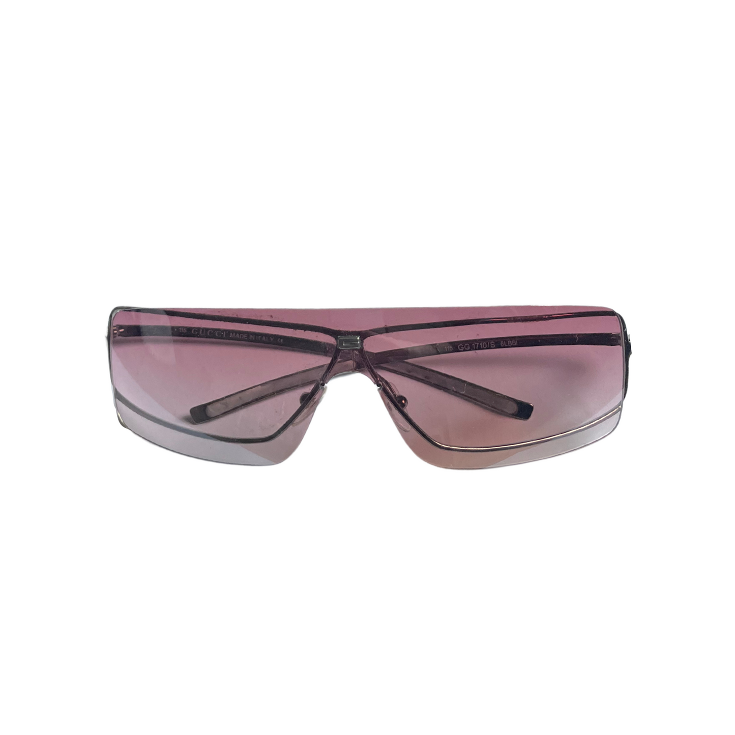 Gucci Vintage Frameless Sunglasses rosé Y2K