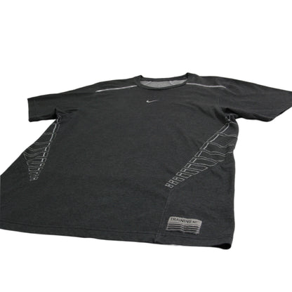 Nike 2000s Center Swoosh Sport Shirt anthracite