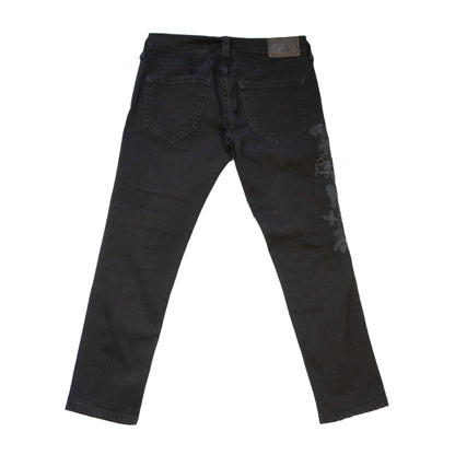 True Religion Rocco Jeans mit Blumen-Stick Y2K
