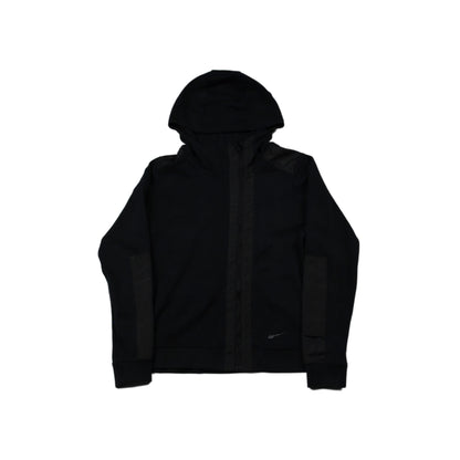 Nike Asymetrical Zip Hoodie Black Womens