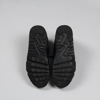 Nike Air Max 90 Triple black Leather Womens 2017