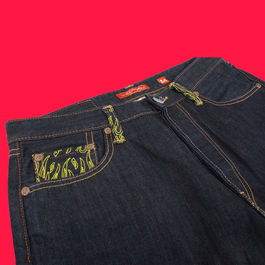 Ed Hardy Y2K Devil Flame Backprint Jeans