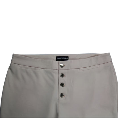 Karl Lagerfeld Paris rosa weite Stoffhose Womens