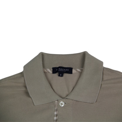 Burberry Poloshirt Check Collar beige