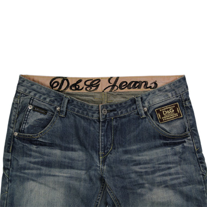 Dolce & Gabbana Y2K Distressed Patch Jeans Womens