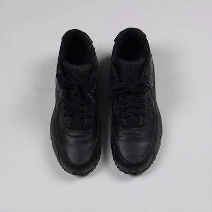 Nike Air Max 90 Triple black Leather Womens 2017