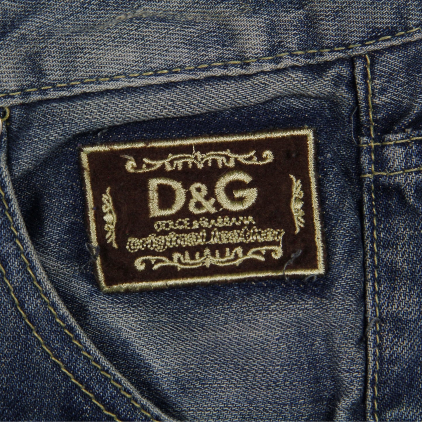 Dolce & Gabbana Y2K Distressed Patch Jeans Womens