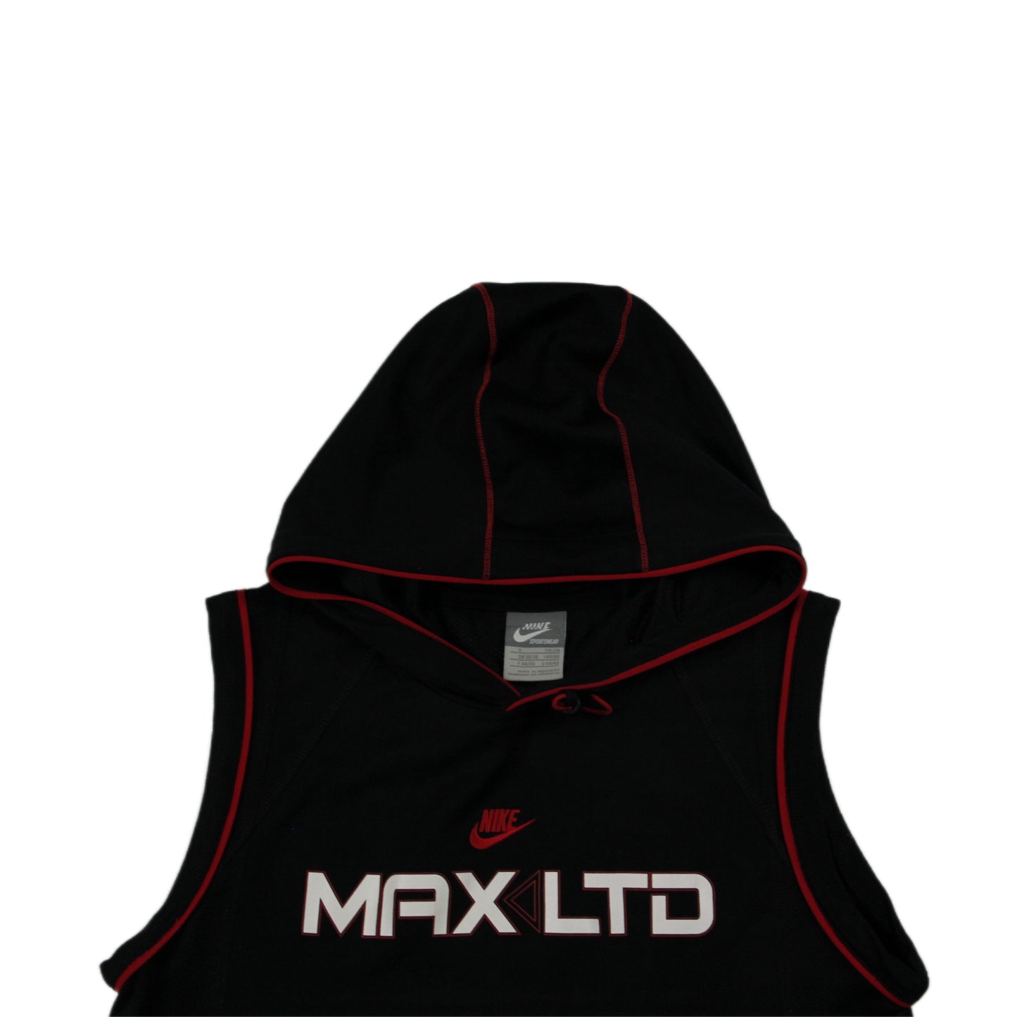 Nike 2000s AIR MAX LTD Hooded Tanktop red black