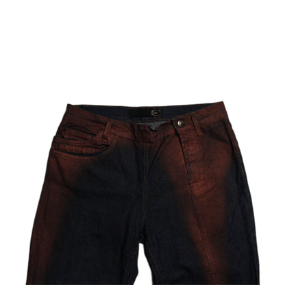 Just Cavalli Spray Paint Flared Jeans Womens