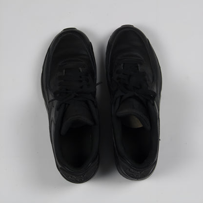 Nike Air Max 90 Triple black Leather Womens 2017