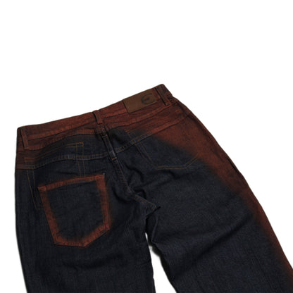 Just Cavalli Spray Paint Flared Jeans Womens