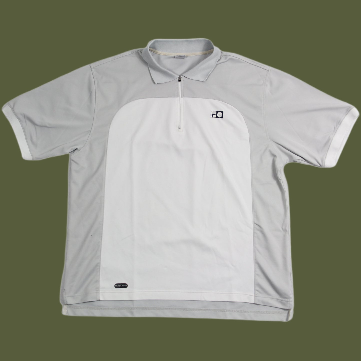 Fila Poloshirt Tennis Line Sport white grey silver