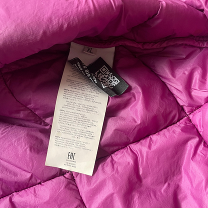 Stone Island Garment Dyed Quilted Puffer Bomber Jacket Purple (XL)